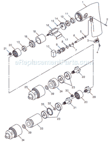 Page A Diagram and Parts List for CP785QC T024242 Chicago Pneumatic Drill